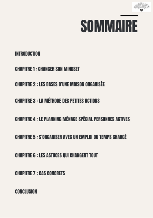 Avoir une maison organisée quand on travaille
