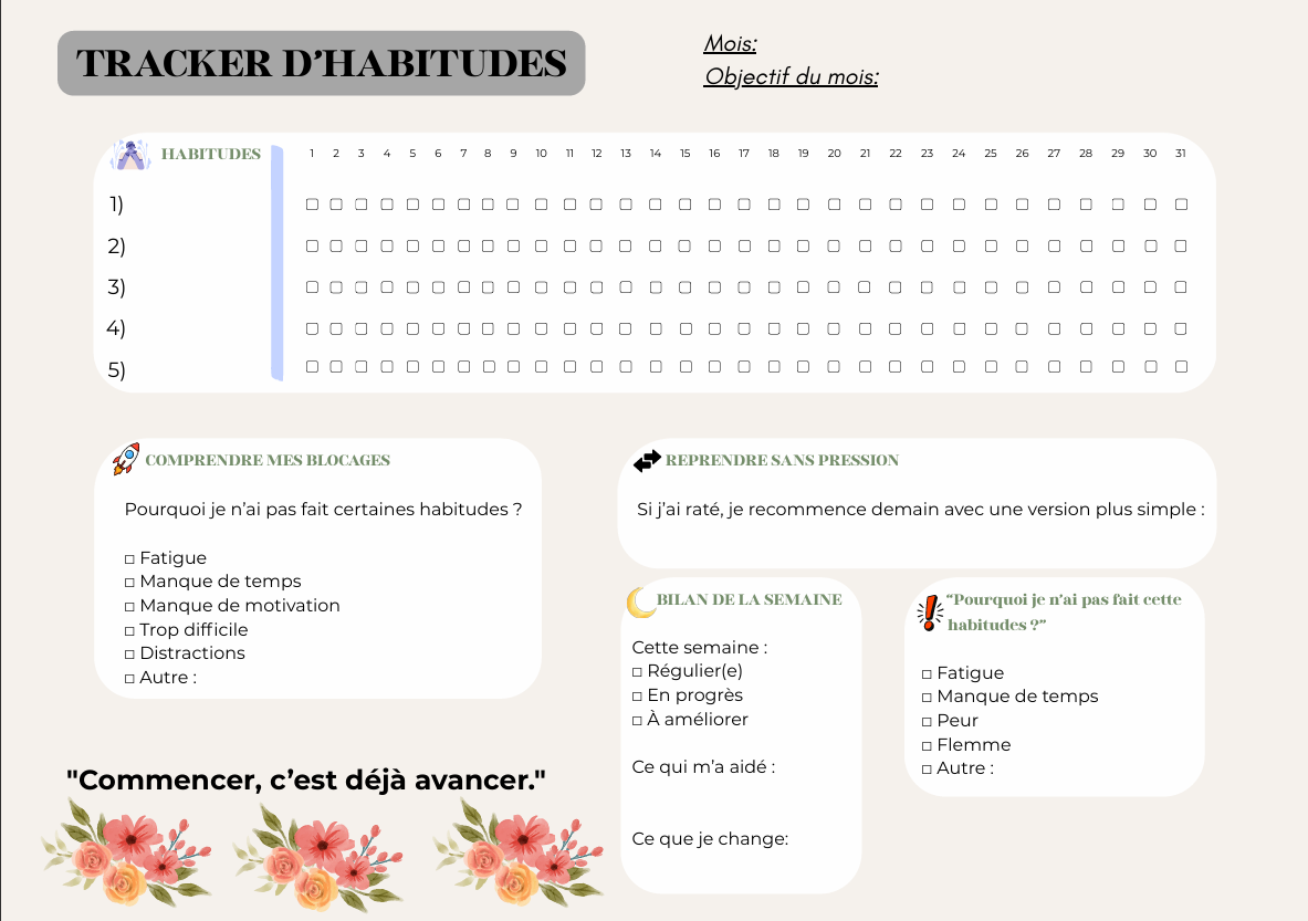 Tracker d'habitudes